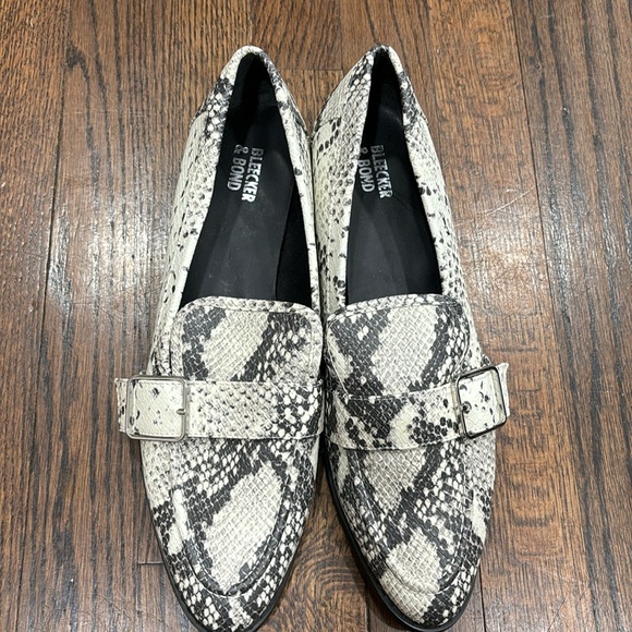 Bleecker & Bond snake print Demi loafers size 9.5 - Picture 1 of 4